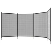 HOMCOM Ograja za bazen 4-delni komplet 365x126 cm Črna, (5000233988)