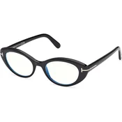 Tom Ford Ženski okvir za dioptrijske naocare Blue block 0FT6092-B 150, Crni