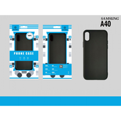 Silikonski ovitek za Samsung Galaxy A40 - črn