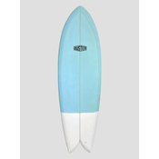 Buster 64 Retro Fish Surfboard weiss / blau