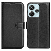 Etui Litchi za Xiaomi Redmi 13 - črn