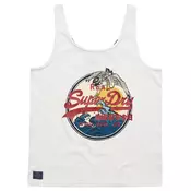 Superdry VINTAGE VL NARRATIVE VEST, ženska majica, bijela W6011268A