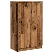 Vidaxl Omarica za čevlje starinski les 59x35x100,5 cm inženirski les