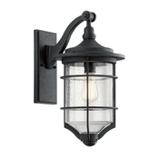 Elstead Lighting Elstead Royal Marine 1 srednja zunanja stenska svetilka črne barve IP44, E27, (22099861)