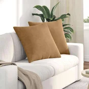 Jastucici za sofu 2 pcs Smeda 80 x 80 cm Kordura tekstil