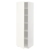 METOD Visoki element s policama, bela/Vallstena bela, 60x60x200 cm