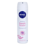 Nivea Fresh Flower 150 ml 48h deodorant za ženske brez aluminija;deodorant v spreju