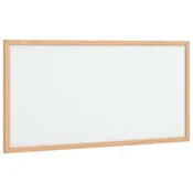 Vidaxl Magnetna bela tabla z okvirjem iz masivnega borovega lesa 60 x 30 cm
