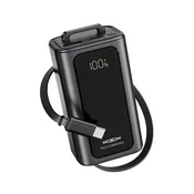 Moxom Power Bank prenosiva baterija MX-PB166 Hurricane, PD 20W + QC 22.5W, 10000mAh, Crni
