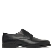 Nizki čevlji Calvin Klein Ess Rubber Derby HM0HM02268 Črna