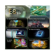 HISENSE 65 65E8S ULED MiniLED 4K UHD Smart TV