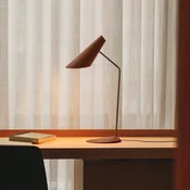 Vibia LED namizna svetilka I.Cono, rdečerjava, višina 56 cm, 2700 K - Dnevna soba/jedilnica - Dizajn - Plastika