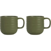 sagaform Ellen 2-delni set lončkov z ročajem - Green