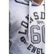 LONSDALE Majica Mamhead pegasto siva/črna