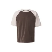 HOLLISTER Majica sivkasto bež / cokolada