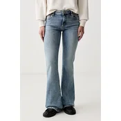 HUGO Jeans hlače Gelissa 50568888 Modra Bootcut Fit