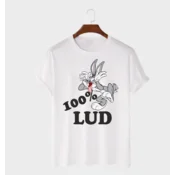MAFIMI Muška majica 100% Lud, Bela