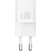 Mini wall charger Baseus GaN5 20W (white)