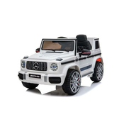 Električni automobil Mercedes G, bijeli, jedno sjedalo, 12V baterija, 2,4 GHz daljinski upravljač, 2