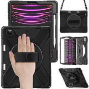 shumee eSTUFF CHICAGO zaščitni ovitek za celotno telo z vgrajeno zaščito zaslona za iPad Pro 12.9 2022/2021/2020/2018, ES683251-BULK