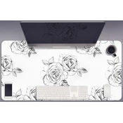 Decormat Podloga za pisalno mizo Roses 100x50 cm