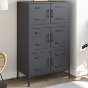 Vidaxl vidaXL Omarica, antracitna, 68x39x113 cm, jeklo