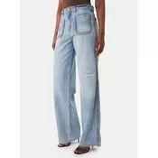 Just Cavalli Jeans hlače 80PAB5T3 CDWCD Modra Straight Fit
