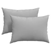 Vidaxl Blazine za kavč 2 szt. Oblačno siva 70 x 50 cm blago