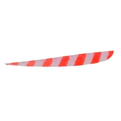Trueflight Feathers 4” Shield Bright Stripes RW