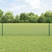 Vidaxl Varjen žični ograjo s stebri 100 x 0,5 m Jeklo s PVC premazom