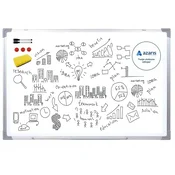shumee Magnetna tabla za suho brisanje 90X60 veliki aluminijasti gobasti magneti