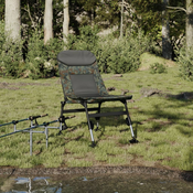 VIDAXL Ribicka stolica s podesivim nogama za blato sklopiva maskirna