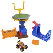Monster Jam komplet s trampolinom in popravljalnim avtom 1:64