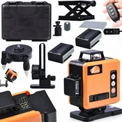 Rosfix ROSFIX SET LASERSKI NIVELIR ROT16L-L – 16 LINIJ, ZELENI ŽAREK 532 NM, IP54, 25 M DOMET, 2X 3500 MAH | ZA GRADNJO IN NOTRANJA DELA, (5000075869)