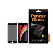 PanzerGlass Kaljeno steklo PanzerGlass E2E Super+ za zasebnost za iPhone 6/6s/7/8/SE 2020/SE 2022 - s črnim okvirjem