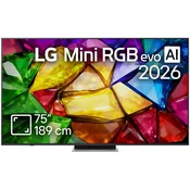 LG TV LG 75MRGB87B3B 190.5cm (75), Mini RGB, 4K UHD Smart TV, webOS, (5000264794)