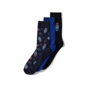 JACK & JONES Nogavice JACMARS SKULLS modra/mornarska/svetlo rdeča/črna
