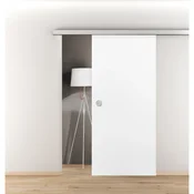 Novadoors Lesena drsna vrata belo lakirana satasto jedro 93,5 cm x 205,8 cm
