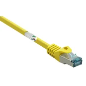 Renkforce Renkforce RF-5224650 RJ45 omrežni kabel\, Patch kabel CAT 6a S/FTP 1.00 m rumena z zaščitnim zapornim zatičem\, ognjevaren 1 kos, (20418365)