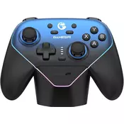 GameSir Super Nova temno moder brezžični igralni plošček s polnilno postajo za PC & Switch & mobilne naprave