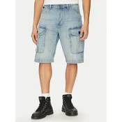 G-Star Raw Jeans kratke hlače Bend 3D Cargo D26528-D788 H119 Svetlo modra Relaxed Fit