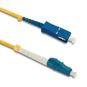 Qoltec optični patchcord LC/UPC - SC/UPC | enomodni | 9/125 | G652D | simpleks | 5 m