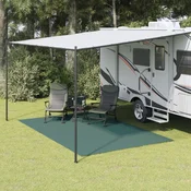 shumee vidaXL Kamping podloga zelena 4 x 2,5 m