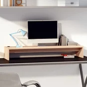 Vidaxl vidaXL Stojalo za monitor, 100 x 27 x 15 cm, masivni borov les