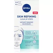 Nivea Skin Refining SOS Clear Up Strips obliži za ostranjevanje ogrcev 8 kos