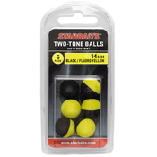 Two Tones Balls 14mm (plavajoče kroglice) 6 kosov černá/žlutá