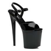 Pleaser Flamingo-809 Blk Pat/Blk 41