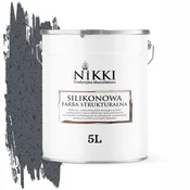 shumee Silikonska strukturna fasadna barva 5L grafitno siva F256