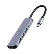 GEM Gembird A-CM-COMBO5-03 USB Type-C 5-in-1 multi-port adapter (Hub + HDMI + PD)
