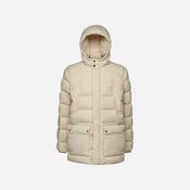 Beige Mens Down Jacket Geox Elver - Mens